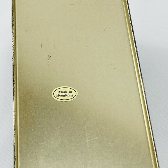 Vintage 1982 Lynn Gates Christmas Santa Tin Box Storage Rectangular Canister Lid - Picture 9 of 12